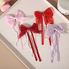 28Pcs 7 Colors Polyester Resin Bowknot Ornament Accessories DIY-SP0004-79-7