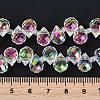 Electroplate Glass Beads Strands X-EGLA-D030-17X-3