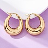 PVD Vacuum Plating 304 Stainless Steel Chunky Hoop Earrings for Women LS-EJEW-F280-06E-G-1