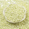 Macaron Color Opaque Frosted Glass Seed Beads SEED-K009-12B-15-2