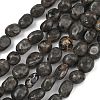 Natural Fluorescent Syenite Rock(Glow under UV Light) Beads Strands GG-C286-A26-2