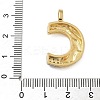 Brass Micro Pave Cubic Zirconia Pendants KK-B126-02G-C-3