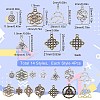 56Pcs 14 Style Tibetan Style Alloy Links connectors FIND-SC0002-14-2