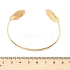 Shell Shape 304 Stainless Steel Cuff Bangles for Women BJEW-S171-01B-G-3