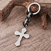 Punk Style 304 Stainless Steel Cross Keychains GV8385-3