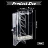 Rectangle Plastic Jewelry Organizer Storage Box with 24 Hooks OBOX-WH0001-06-2