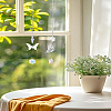 2Pcs 2 Styles Glass & Alloy Butterfly Hanging Suncathers HJEW-LP0002-89C-3