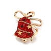 Christmas Alloy Rhinestone Lapel Pins for Backpack Clothes JEWB-C052-01B-KCG-2