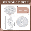2Pairs Leaves Polyester Embroidery Ornaments Accessories DIY-LP0003-31B-2