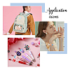 36Pcs 18 Styles PVC Cartoon Drink Teether Silicone Beads PVC-HS0001-02-6