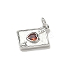 Brass Micro Pave Cubic Zirconia Charms KK-I276-52P-2