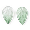 Baking Paint Transparent Glass Petal Beads DGLA-N004-06-2