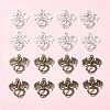 30Pcs 2 Colors Tibetan Style Alloy Pendants TIBEP-FS0001-17-9