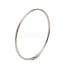 Non-Tarnish 304 Stainless Steel Simple Plain Bangle for Women BJEW-F461-01C-P-1