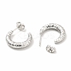 Non-Tarnish 304 Stainless Steel Crescent Moon Stud Earrings LS-EJEW-F283-05P-2