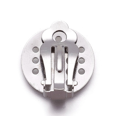 Tarnish Resistant Stainless Steel Clip-on Earring Findings LS-STAS-L207-18P-1