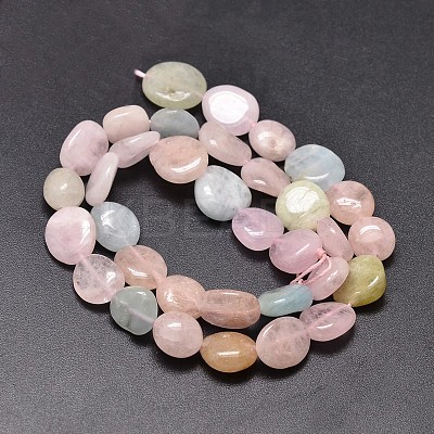 Dyed Natural Morganite Nuggets Beads Strands G-J336-14-1