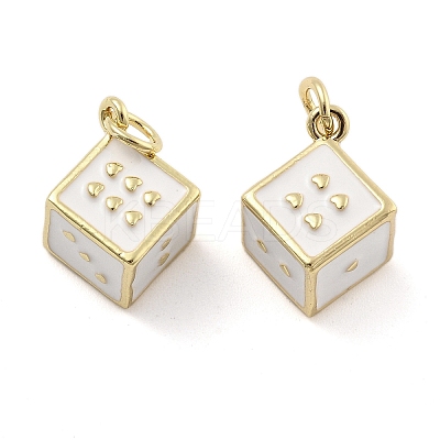 Brass Enamel Pendants KK-U060-33G-02-1