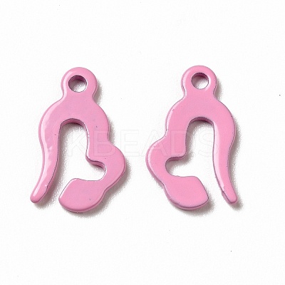 Spray Painted 201 Stainless Steel Charms STAS-G304-27D-1