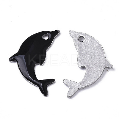 201 Stainless Steel Enamel Pendants X-STAS-N088-16A-1