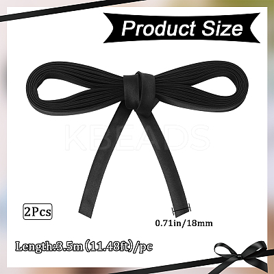 2Pcs Polyester Cord for Women's Wedding Dress Zipper Replacement DIY-GF0010-30A-1