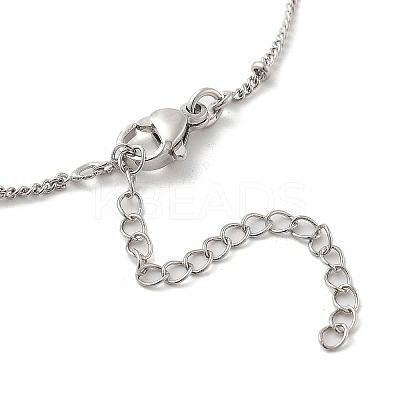 Crucifixion Cross Brass Micro Pave Cubic Zirconia Pendant Necklaces LS-NJEW-S385-02P-1