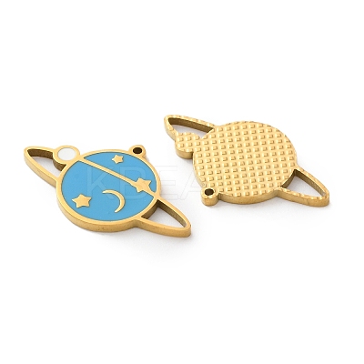 304 Stainless Steel Enamel Pendants STAS-M102-22G-1