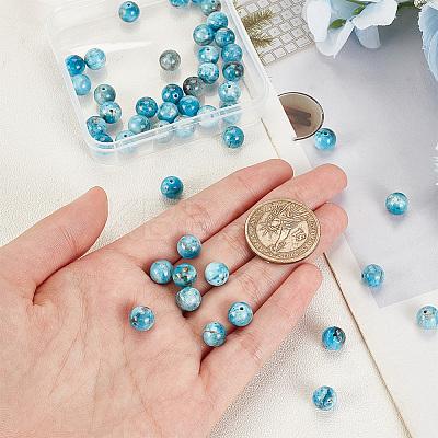 Natural Apatite Beads Strands G-OC0002-60B-1