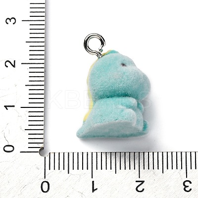 Flocky Resin Pendants LS-FIND-S001-08E-1