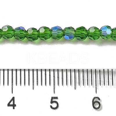 Electroplate Transparent Glass Beads Strands EGLA-A035-T3mm-L11-1