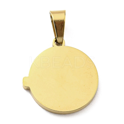 Ion Plating(IP) 316L Surgical Stainless Steel Pendants STAS-M317-07G-1