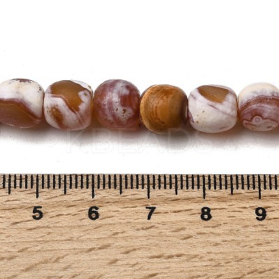 Dyed & Heated Natural Fire Crackle Agate Beads Strands G-NH0067-B02-1