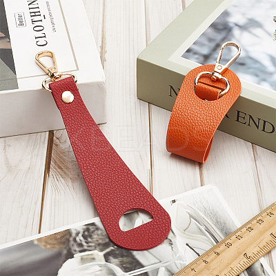 4Pcs 2 Colors Imitation Leather Hat Clips FIND-GF0008-14B-1