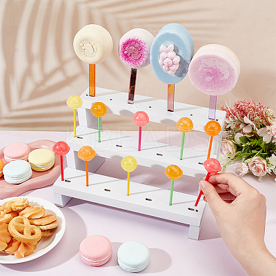 3-Tier Natural Wood Lollipop Display Risers ODIS-WH0030-56-1