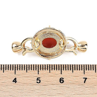 Brass Micro Pave Clear Cubic Zirconia Fold Over Clasps KK-U043-54G-01-1