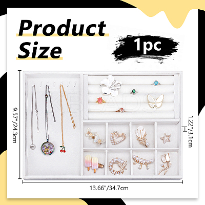 3 In 1 Multipurpose MDF Jewelry Trays ODIS-WH0086-078G-1