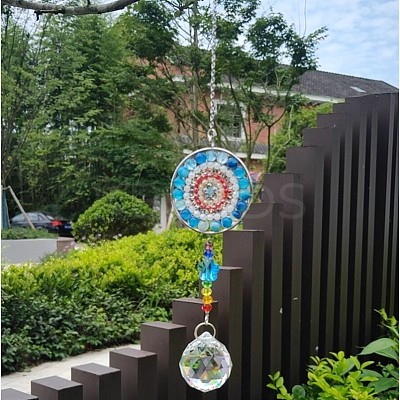 Glass Teardrop Pendant Decoration PW22111446170-1