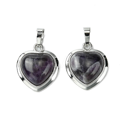 Natural Amethyst Pendants G-C114-03P-24-1