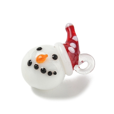 Christmas Handmade Lampwork Pendants LS-LAMP-L081-01I-1