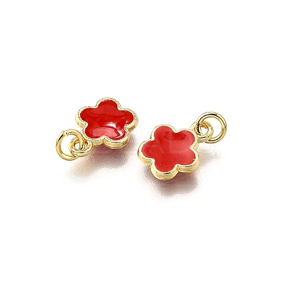 Brass Enamel Charms KK-C106-03G-1