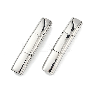Smooth 316 Surgical Stainless Steel Rectangle Magnetic Clasps STAS-Z134-01P-1