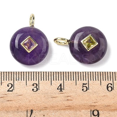 Natural Amethyst Pendants G-I391-01G-12-1