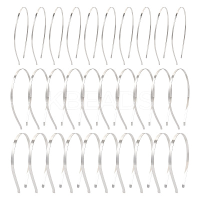 30Pcs 3 Styles Hair Accessories Iron Hair Band Findings OHAR-TA0001-08A-1