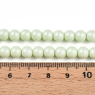 Baking Paint Pearlized Glass Pearl Bead Strands HY-N002-6mm-B02-1