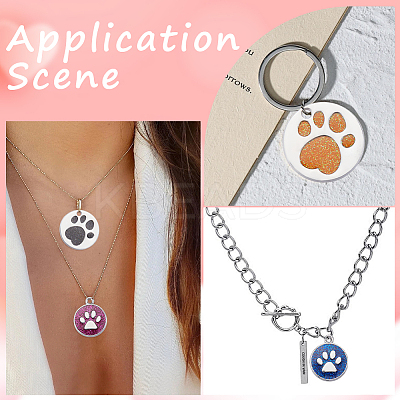40Pcs 20 Styles Enamel Pendants ENAM-SP0001-01-1