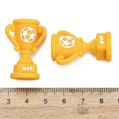 Football Theme Silicone Beads SIL-B081-01E-1