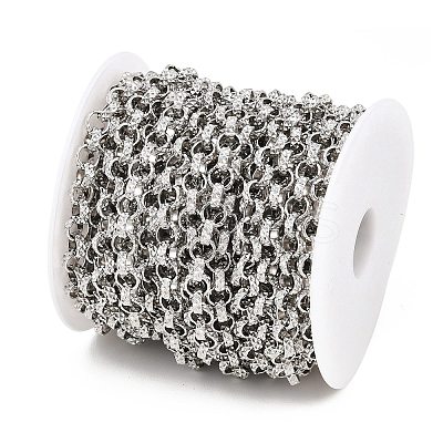 304 Stainless Steel Textured Rolo Chains CHS-C022-05P-1