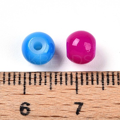 Baking Paint Glass Beads X1-DGLA-Q020-6mm-M01-1