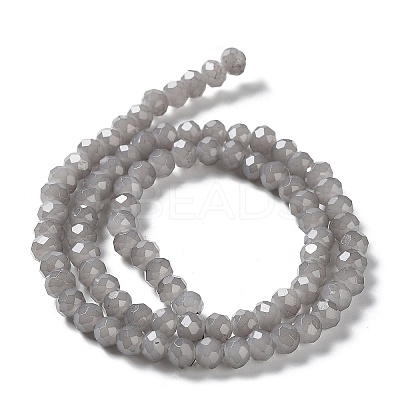 Baking Paint Imitation Jade Glass Bead Strands DGLA-A034-J10mm-A43-1