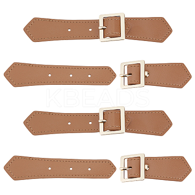 4Pcs Leather Sew on Toggle Buckles FIND-FG0005-62A-1